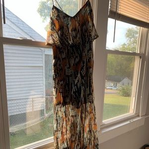 RVCA Jump at Chance Multi Print Maxi Dress by Lulu